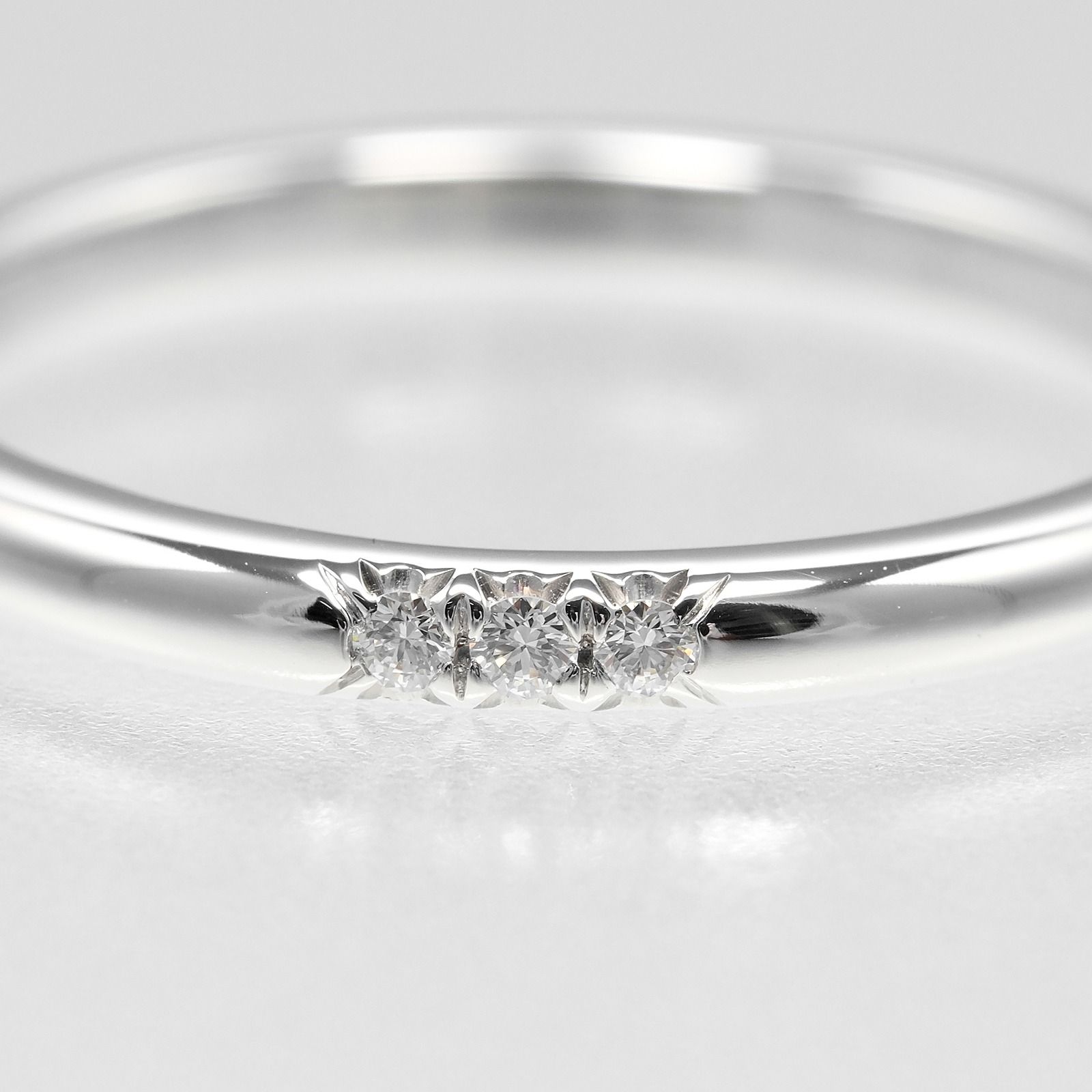 ティファニー　3P天然ダイヤ Pt950フォーエバー ウェディングバンドリング TIFFANY&Co. ティファニー フォーエバー ウェディング バンド