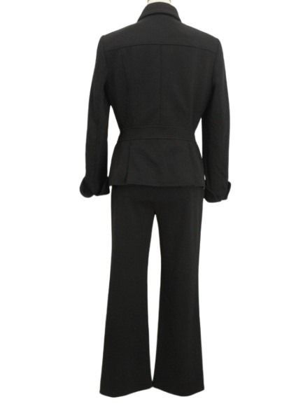 Burberry London セットアップ　パンツスーツ　黒　38 ラメ バーバリー ロンドン BURBERRY LONDON セットアップ パンツ