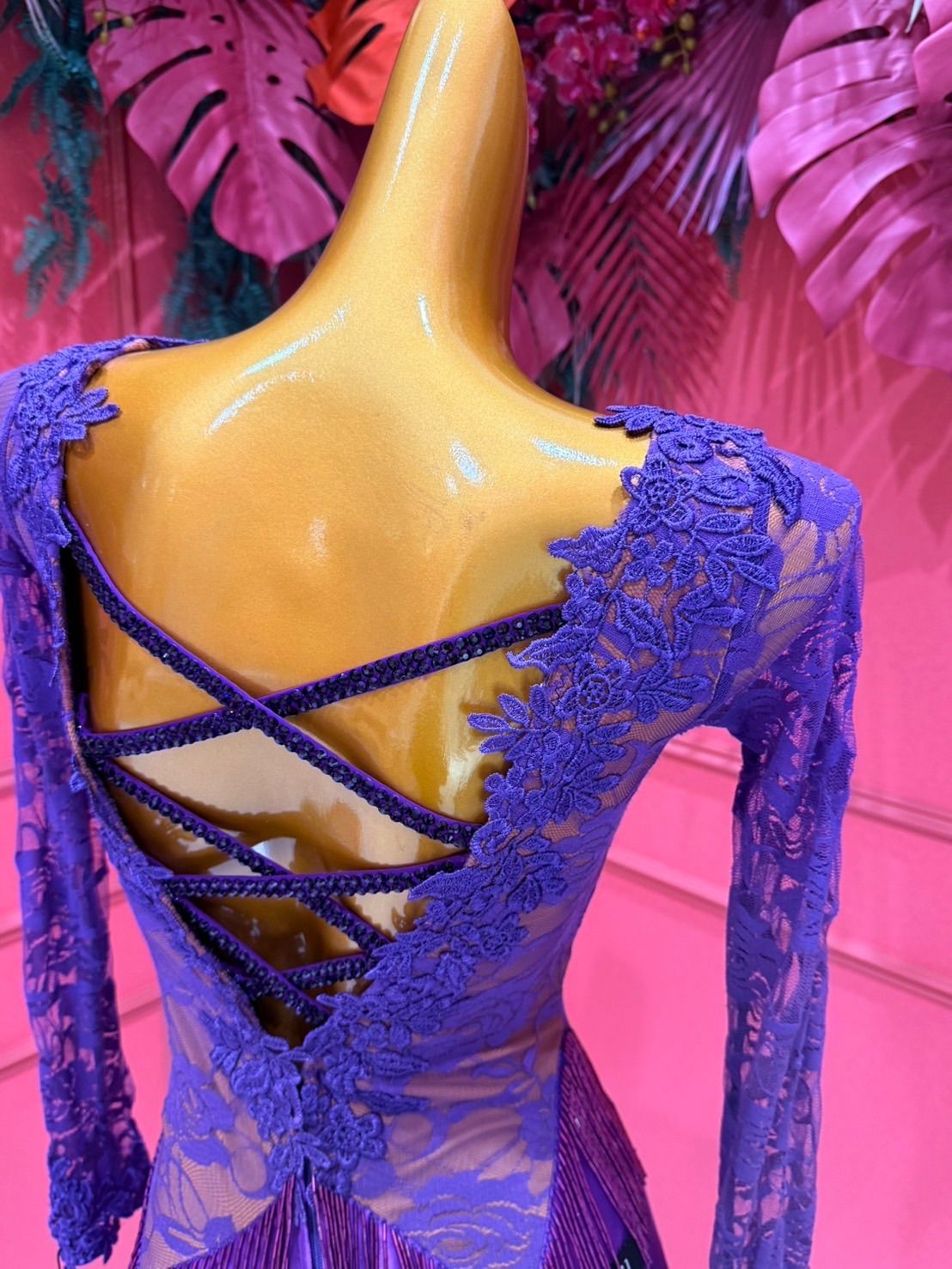 【8/31迄】gentil_ラテン_ドレス、ワンピース_社交ダンス ラスト1点Mサイズ❗️】社交ダンス gentil ジャンティ authentic パソ