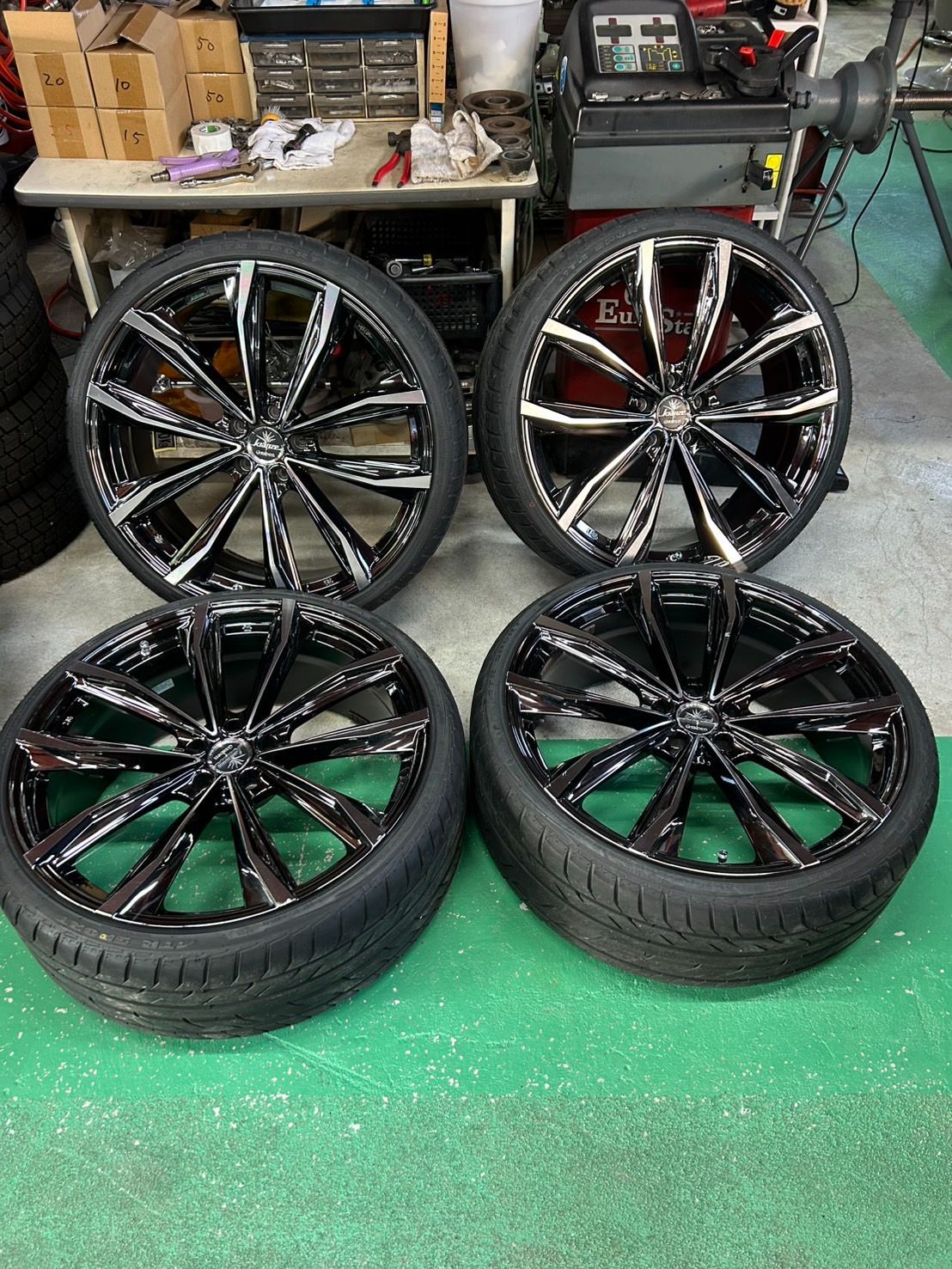 Weds Kranze Graben 680 EVO 22インチ 9J 35 5H114.3 ATR SPORT 245 30ZR22 タイヤ付きホイール4本セット