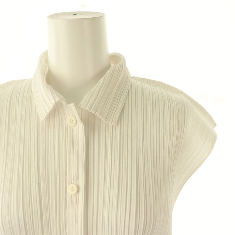 PLEATS PLEASE プリーズプリーズ ￼￼￼カットソー￼ 半袖 白￼ 3 プリーツプリーズ PLEATS PLEASE イッセイミヤケ プリーツ