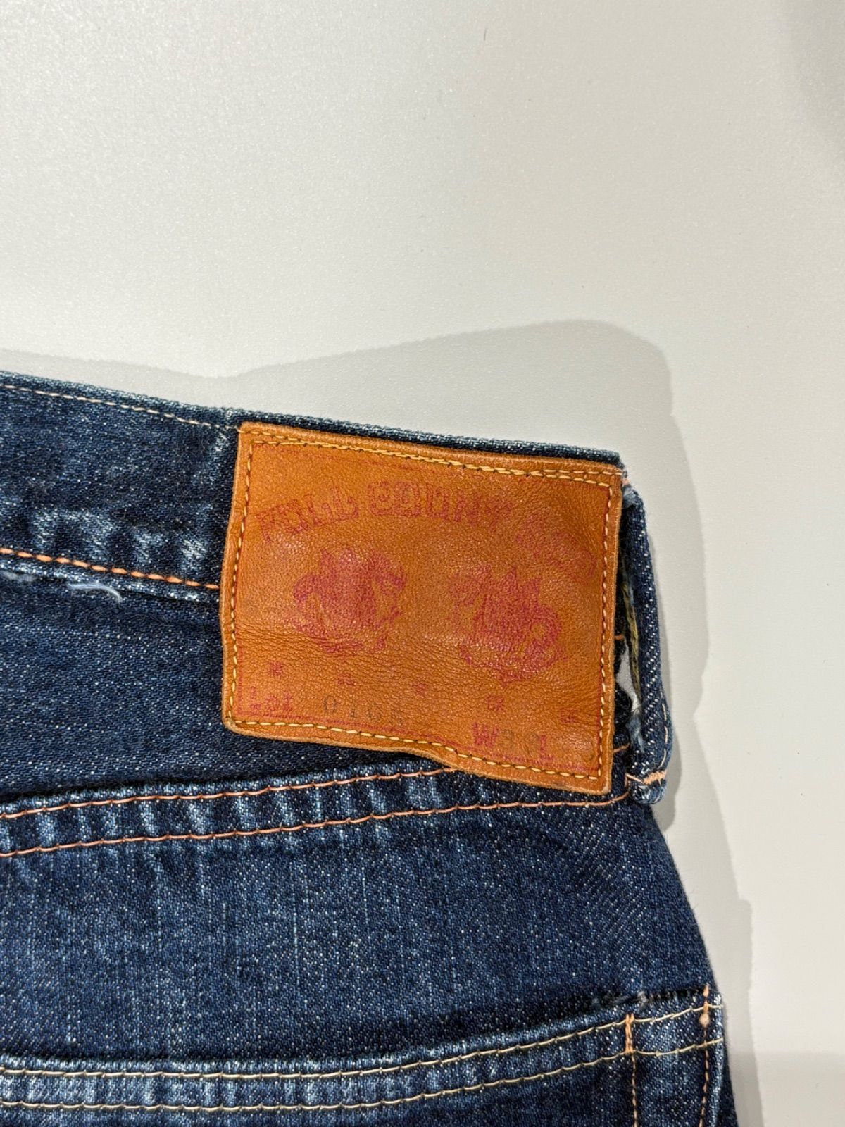 FULLCOUNT 0105 旧モデル 赤タブ サイズ33 デニムパンツ - メルカリ