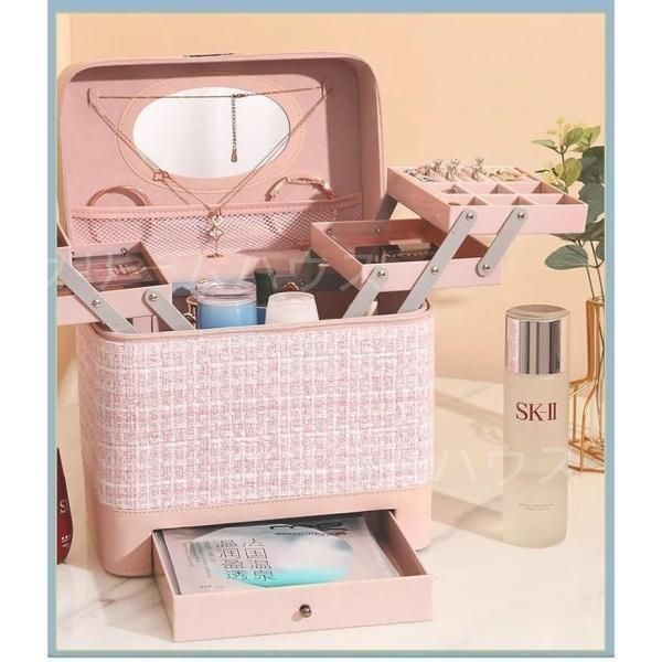 【新品未使用美品箱有】葡萄彫り　コスメ　化粧収納BOX 最終価格新品未使用美品箱有葡萄彫り コスメ 化粧収納BOX HAGiHARA