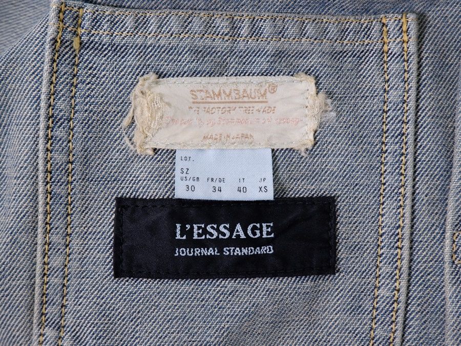 STAMMBAUM/シュタンバウム JOURNAL STANDARD L'ESSAGE別注 LESSAGE VINTAGE Gジャン  デニムジャケット【XS】【LJKA74302】