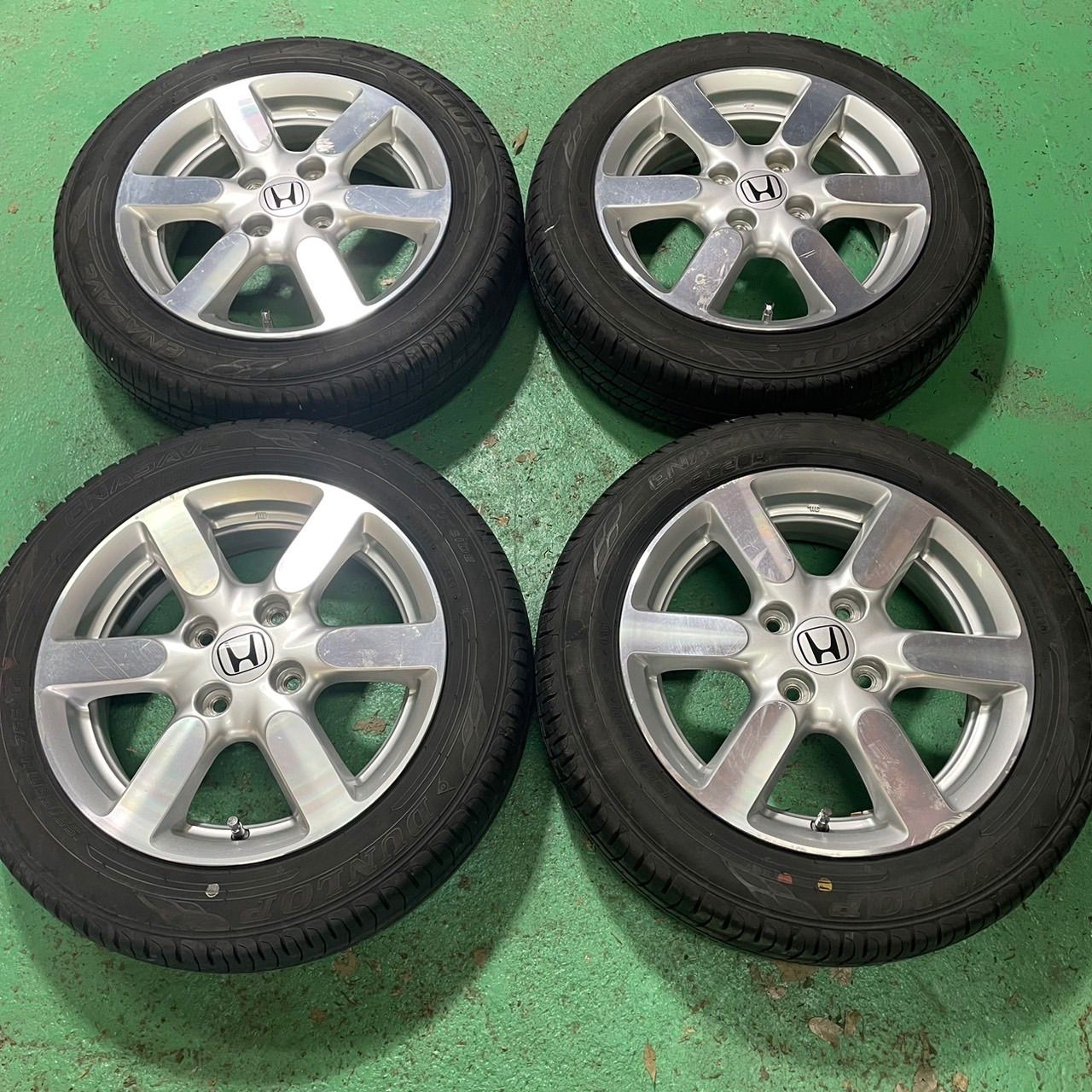 ホンダ N-BOX 純正 14インチ 4.5j 45 PCD100 ダンロップ EC204 155|65R14 2025年