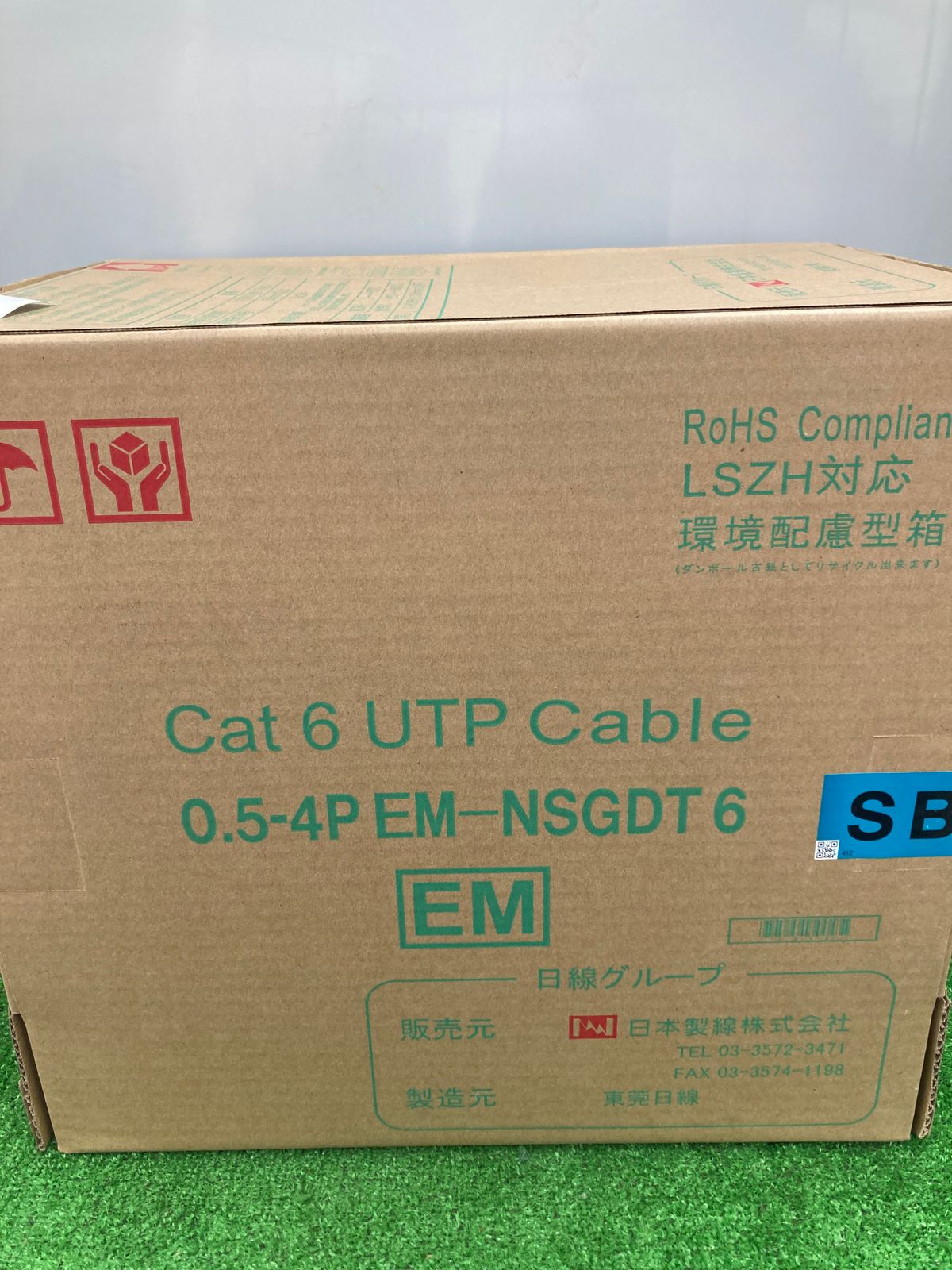 新品未使用 日本製線 Cat6 UTP LAN ケーブル 300m 日本整線 Cat6 白