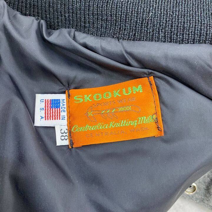 SKOOKUM スクーカム 袖レザー切り替え スタジャン アウター
