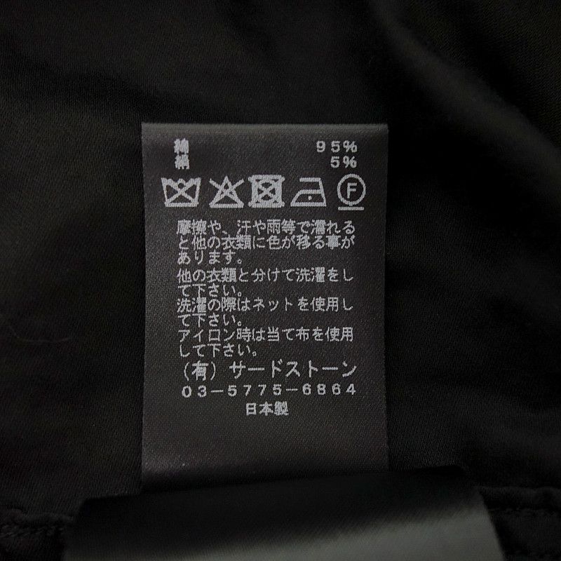 ユリウス|JULIUS 25AW COTTON|SILK SATIN SHIRT 半袖 シャツ ブラック サイズ メンズ2 CAMPINGPARCCENTRAL_COM