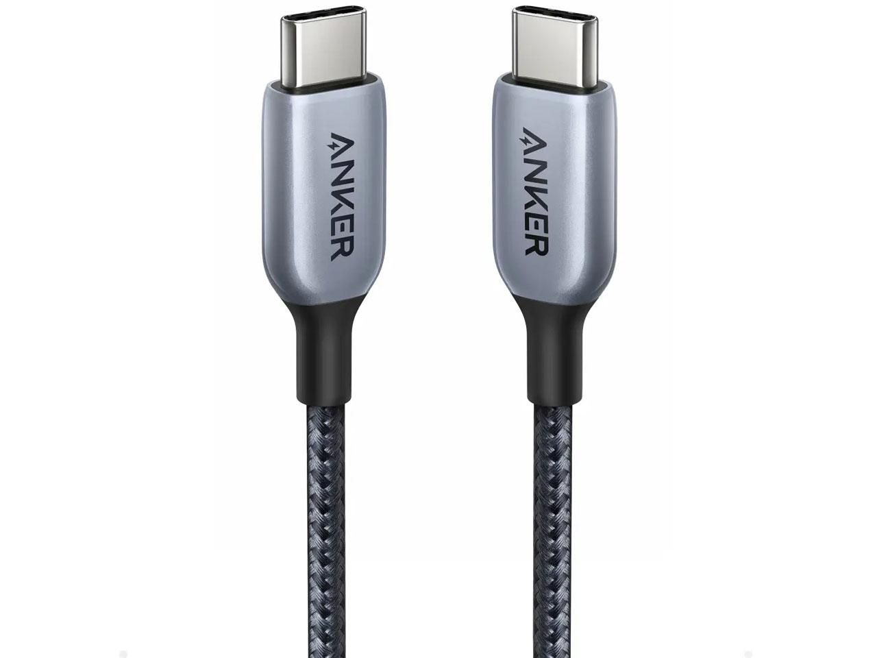 【新品・2営業日で発送】Anker Anker 765 高耐久ナイロン USB-C ＆ USB-C ケーブル (140W 1.8m) Gray A88660A1(A88660A1)