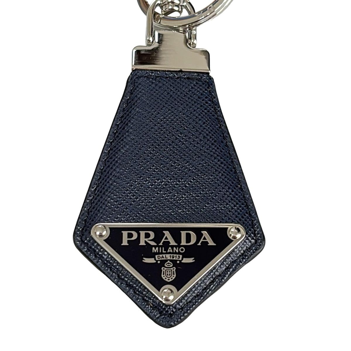 PRADA レザーキーホルダー ネイビー 楽天市場】PRADA プラダ キーリング キーホルダーサフィアノ