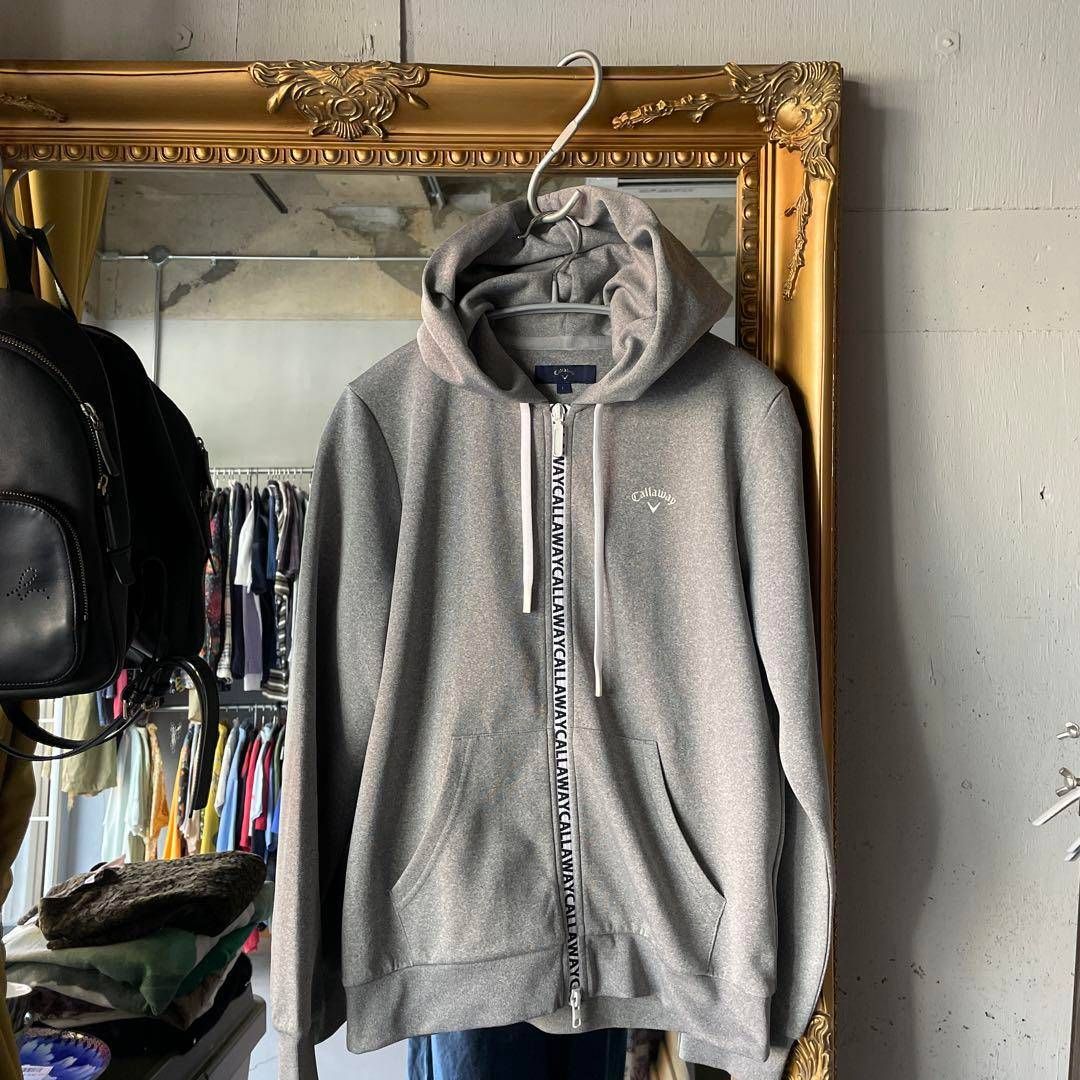 キャロウェイ Callaway パーカー ゴルフ ジップアップ グレー