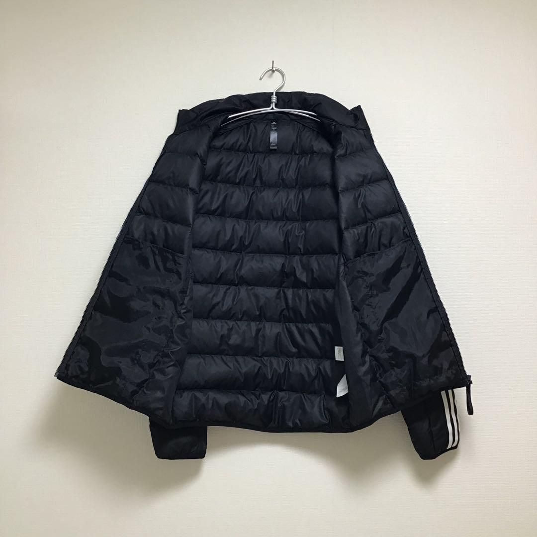 美品】adidas アディダス ダウンジャケット ブラック サイズXL - メルカリ
