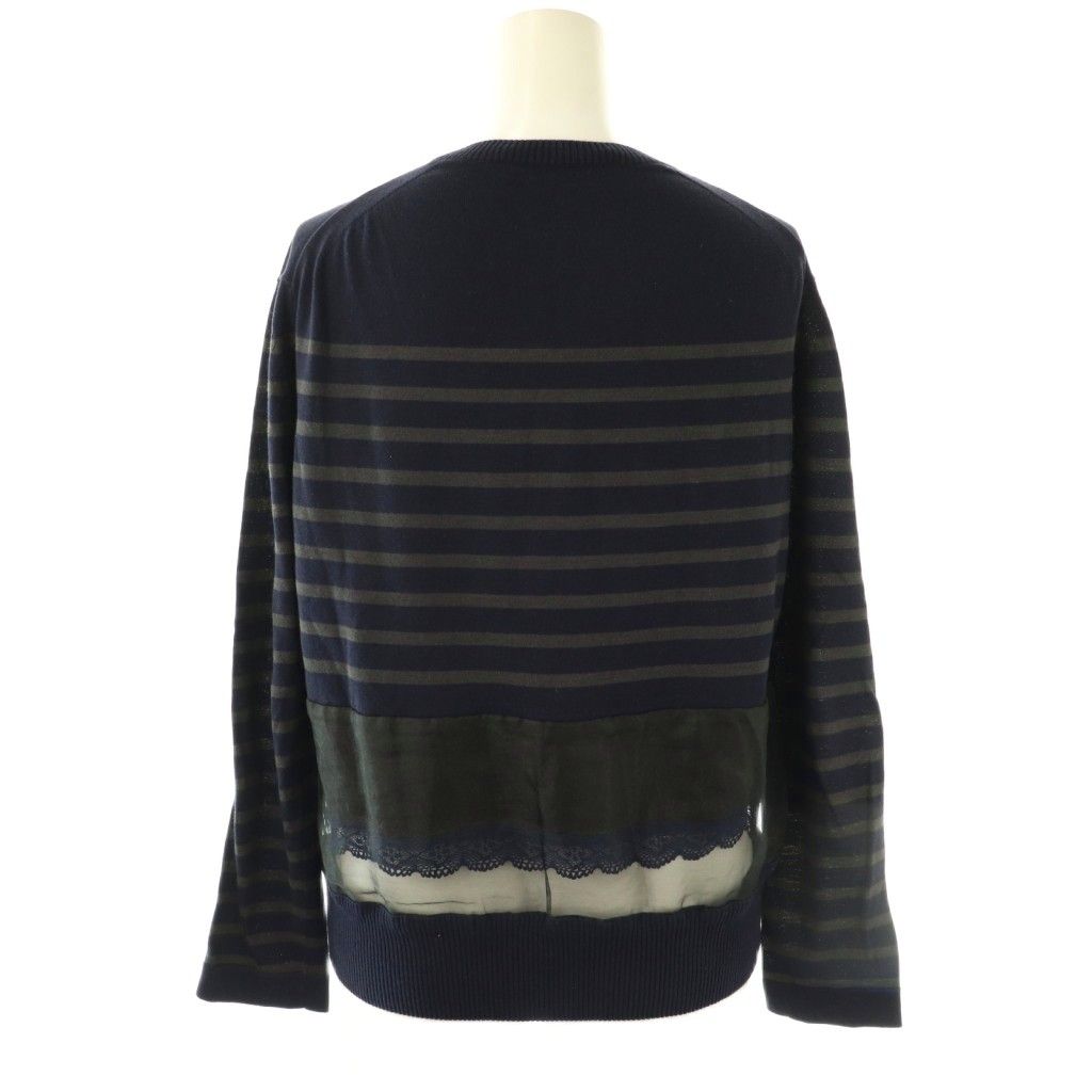 サカイラック sacai luck ボーダードッキングニット プル