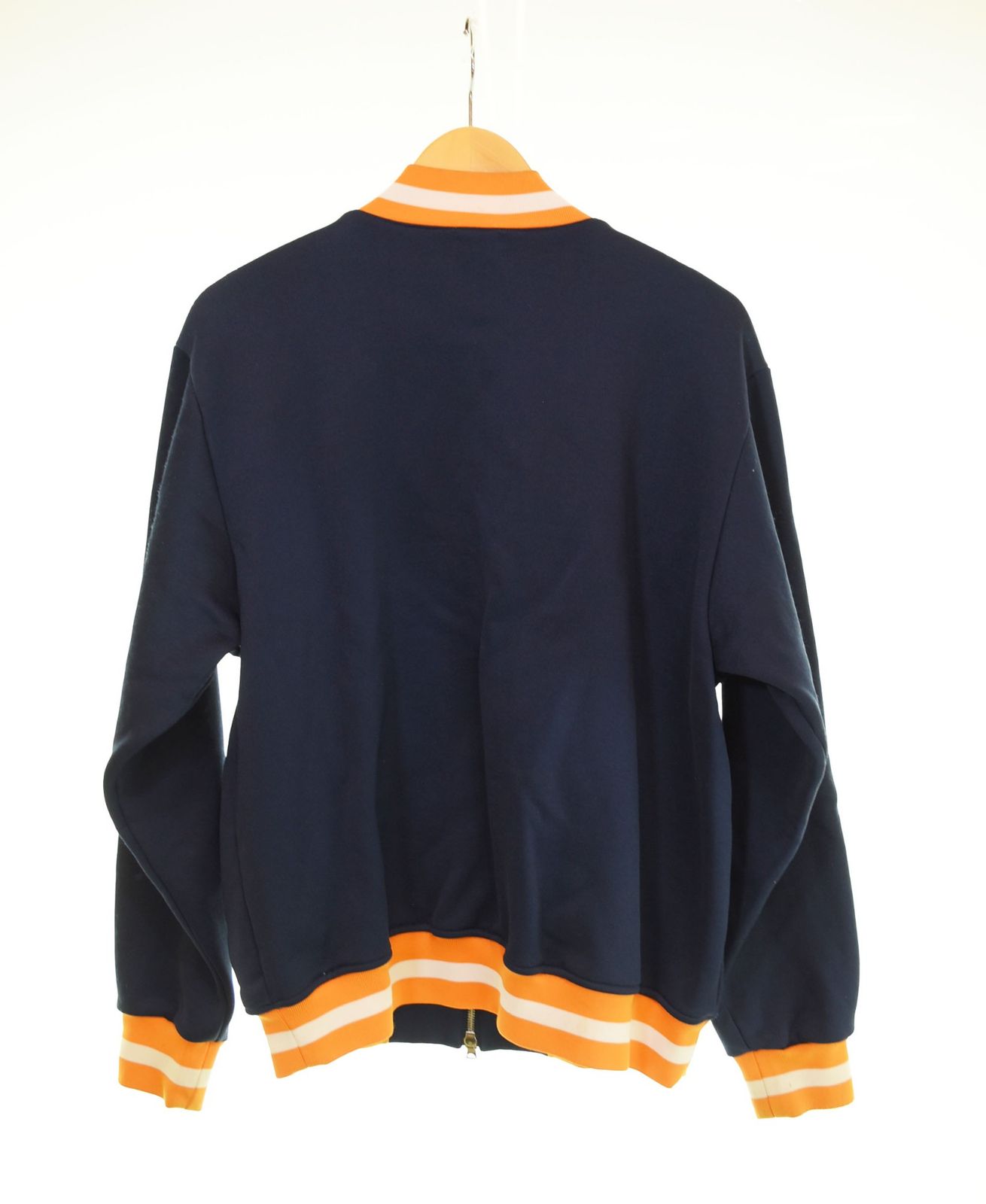 〈Nculs〉【古着】エイプ スウェットスタジャン ネイビー Mサイズ アベイシングエイプ A BATHING APE BAPE スウェット スタジャン