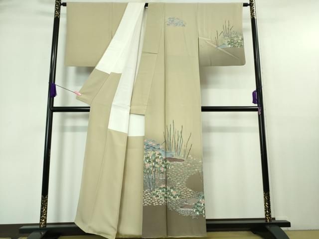 平和屋着物□極上 十日町 加賀草木友禅の第一人者 田村哲彦 訪問着