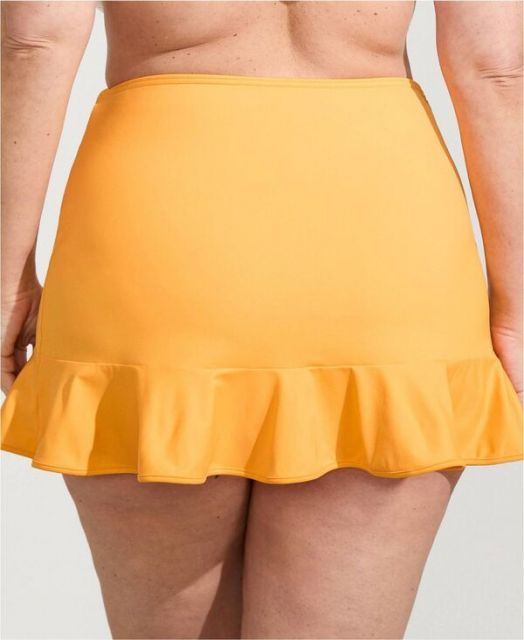 ランズエンド レディース スカート ボトムス Women s Plus Size Ruffle Hem Mini Swim Skirt Sweet mango