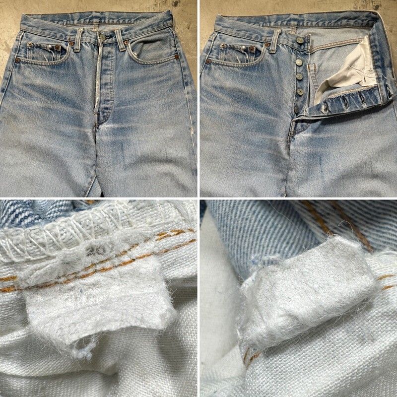 70's~80's Levi's 501 デニム 66後期 赤耳 実寸W28 USA製