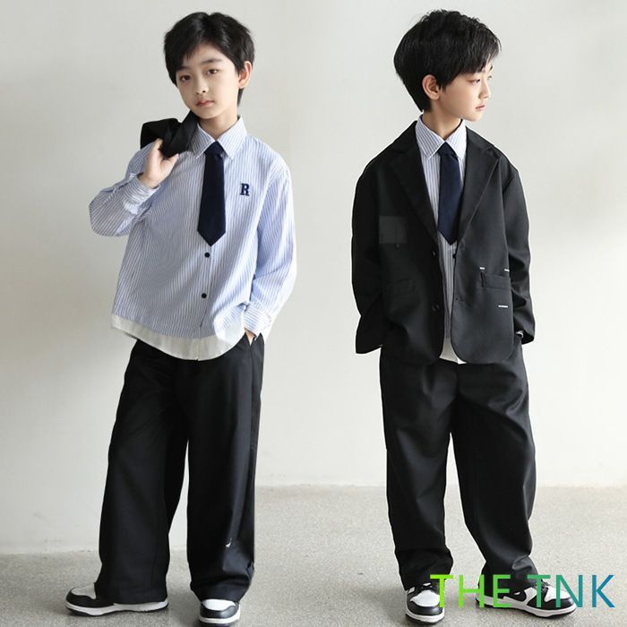 スーツ 男の子 子供 フォーマル セットアップ 長袖 上下2点セット キッズスーツ 子供服 カジュアル キッズ 卒園式 卒業式 七五三 お宮参り 発表会 入学式 ジャケット ロングパンツ 子供服