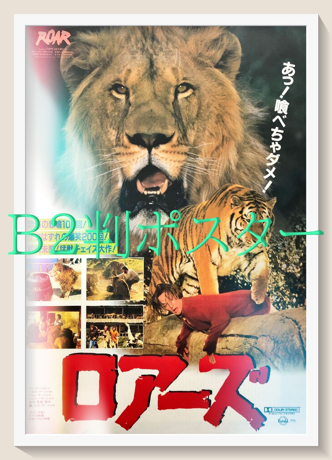 id『ロアーズ』映画オリジナルB2判ポスター　id07738　 4,000円