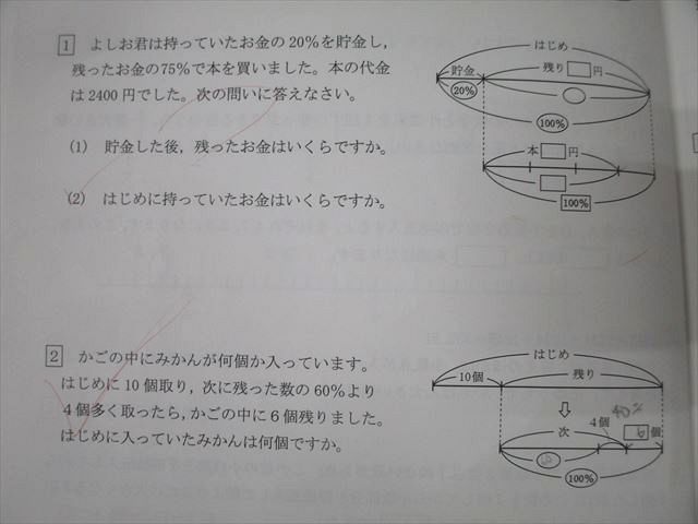 日能研関西 4年 灘テキスト 算数I/II 2021年度版テキストセット 計2冊 032S2D 日能研関西 4年 灘テキスト 算数I/II 2021年度版テキストセット