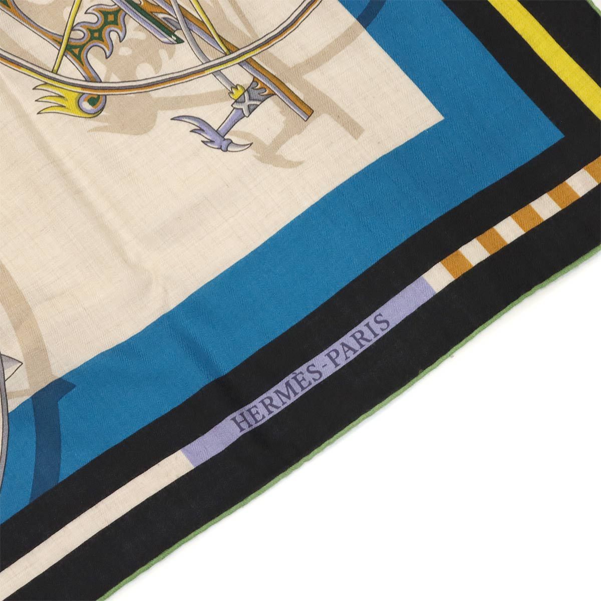 新品同様 エルメス HERMES カレジェアン ショール 大判 スカーフ  