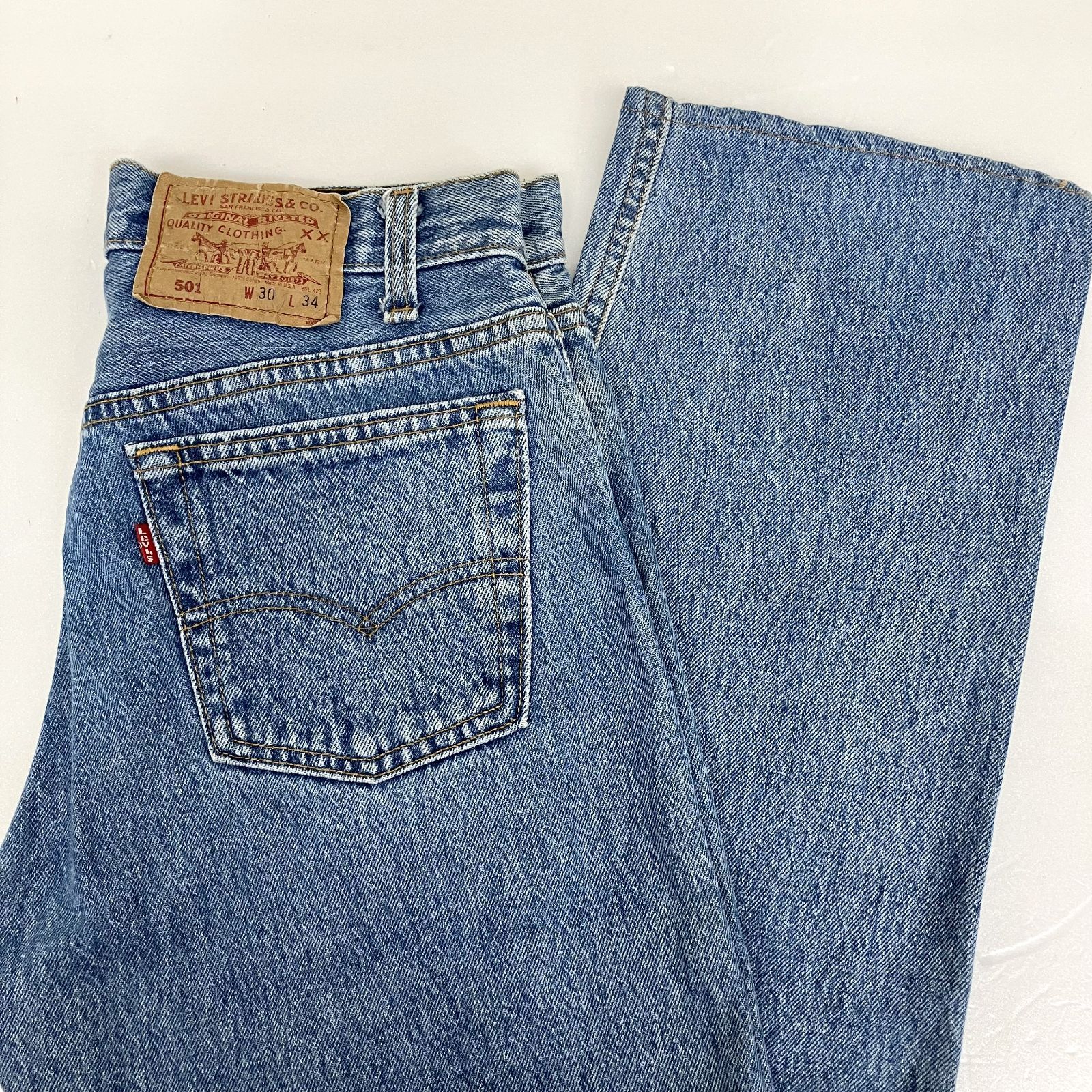 Levi's リーバイス デニムパンツ ブルー 501 レッドタブ W30 L34 90s USA製