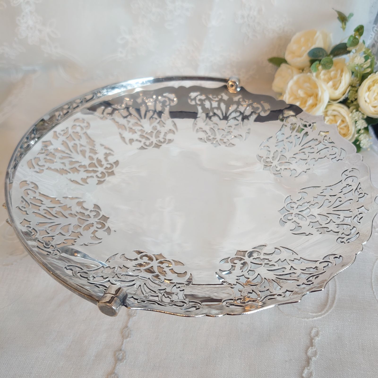 Mappin&Webb シルバースイングバスケット アンティーク シルバー