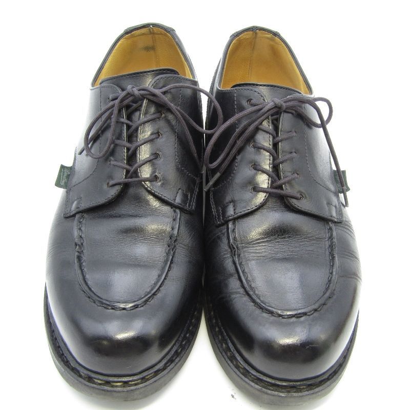 Paraboot パラブーツ UK6.5F Uチップ 710709 CHAMBORD NOIRE LIS NOIR シャンボード リスレザー パラテックスソール ブラック 35003409