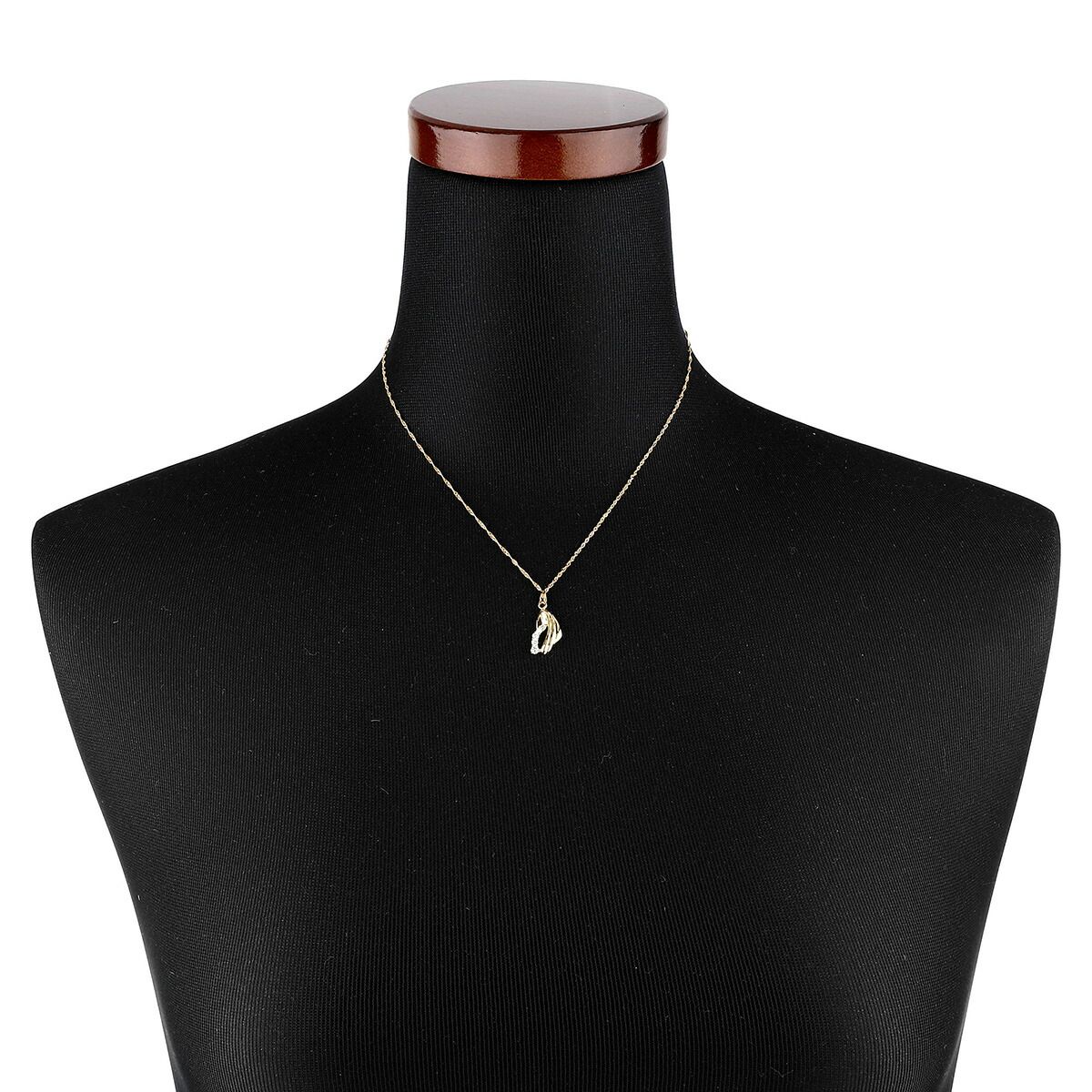 ジュエリーマキ ハートペンダント ダイヤモンド K18 MAKI 中古  