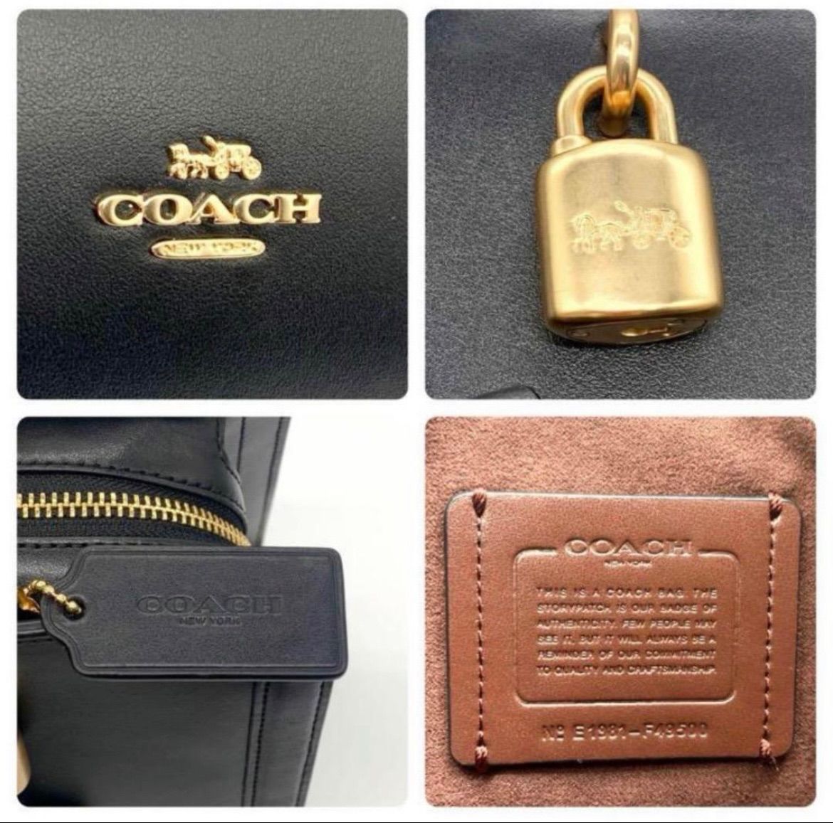 極美品<!-利用不可文字-!>COACH コーチ 49500 ゾーイ キャリーオール