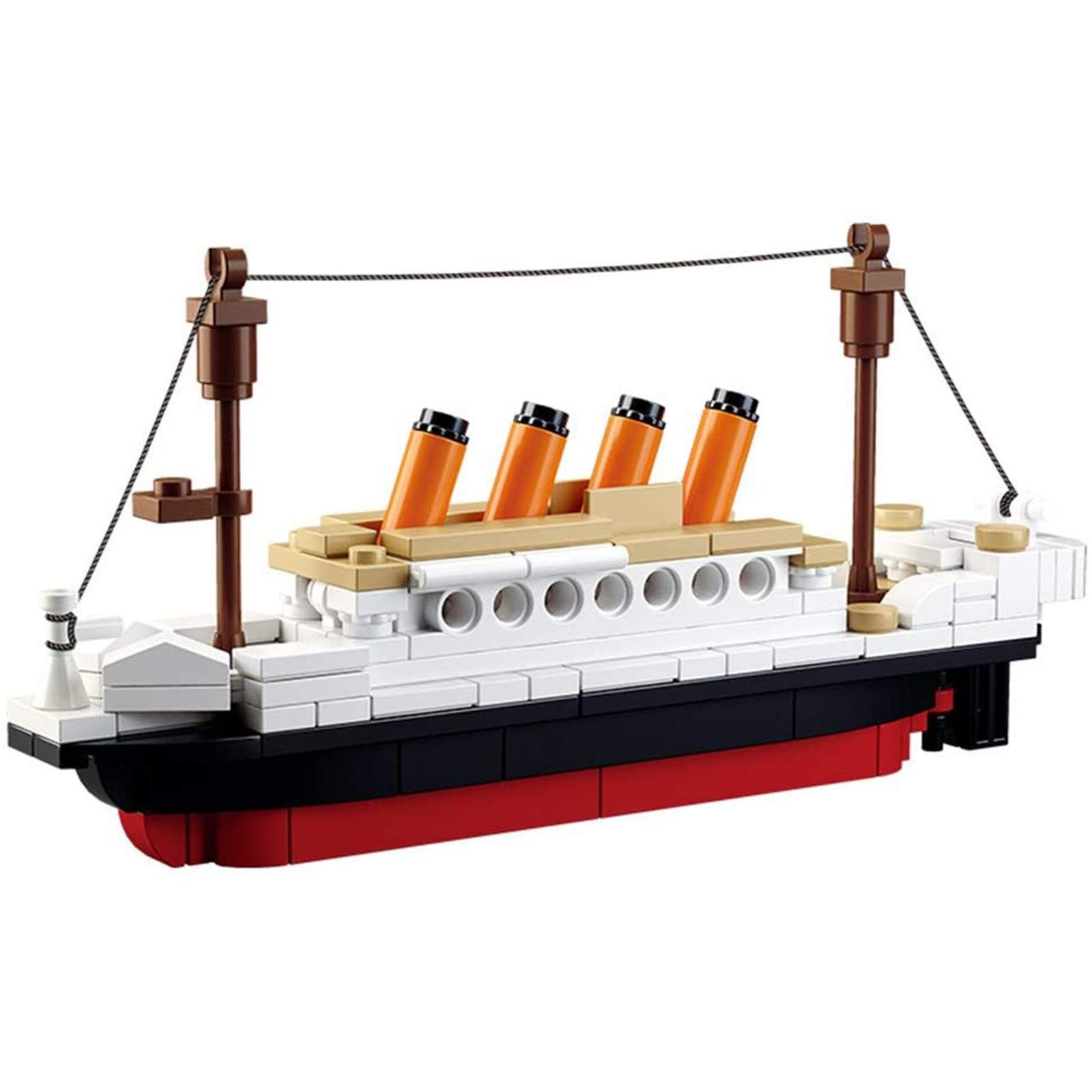 新品SuSenGo 組み立てブロック タイタニックシップボート 3Dモデル 知育ギフト 子供用 194ピース