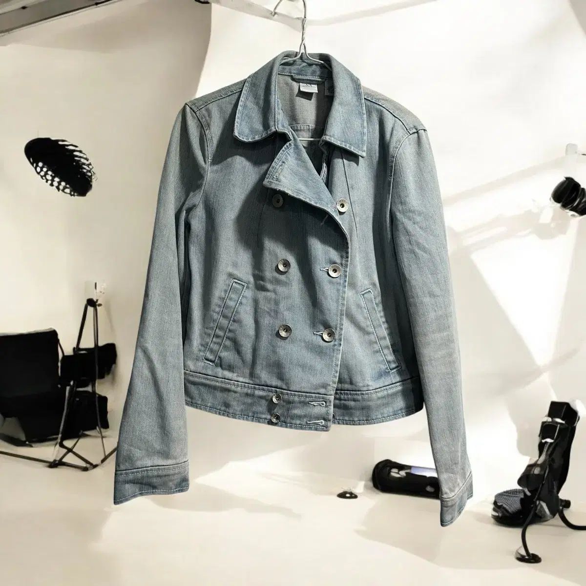 A X ARMANI アルマーニ ARMANI EXCHANGE アルマーニ エクスチェンジ ウォッシュデニムジャケット M 55