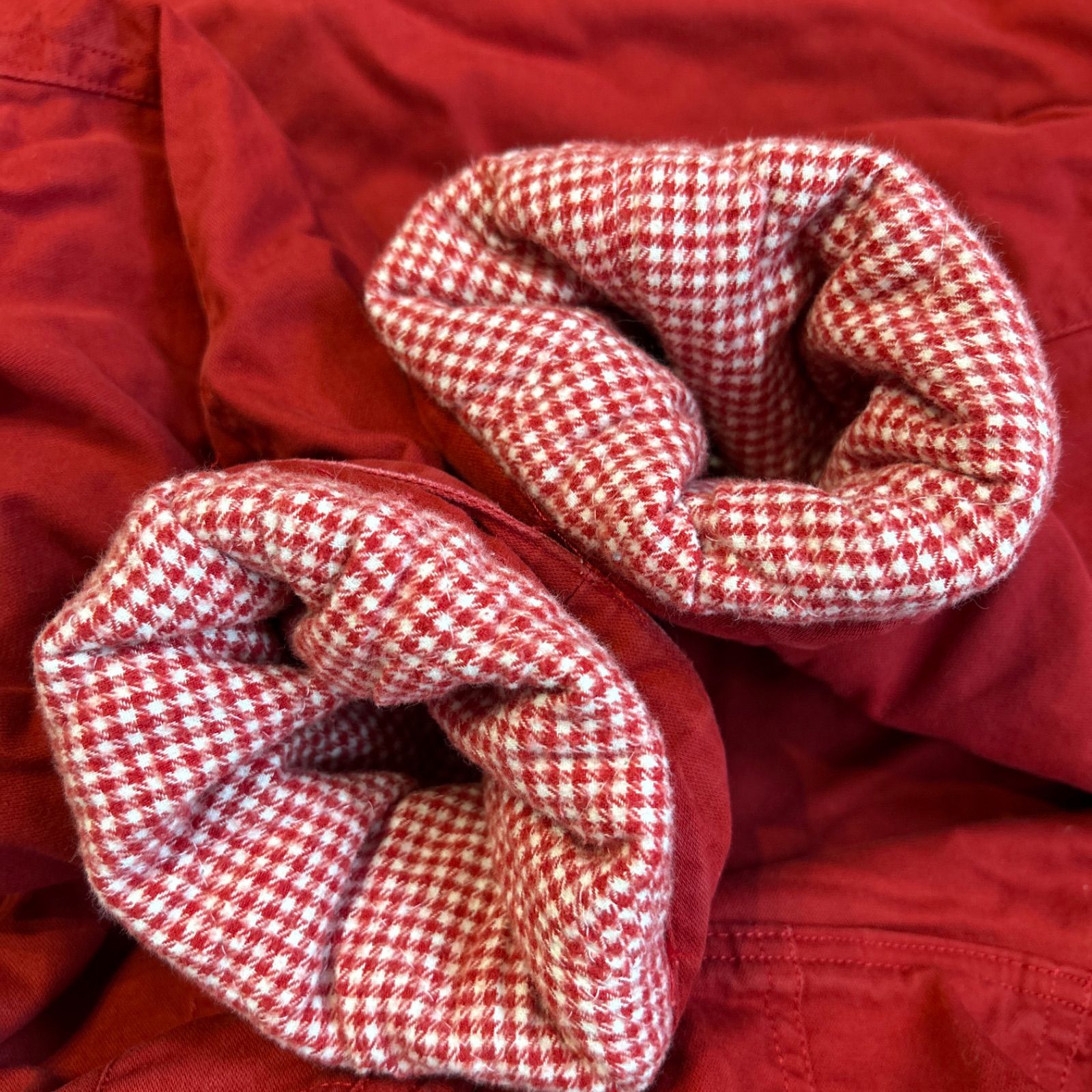 赤 ギンガムチェック