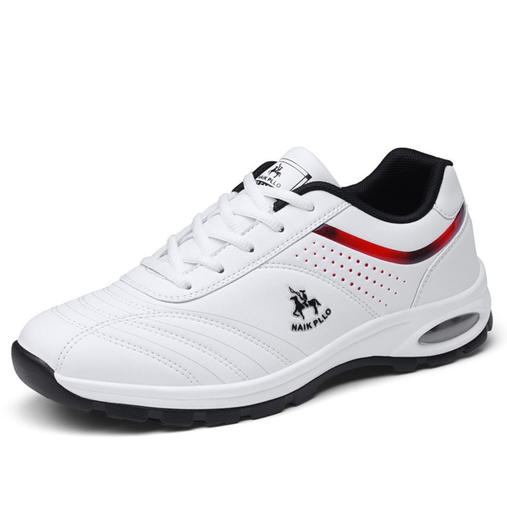 ホワイト  40(26cm)  ゴルフ シューズ メンズ カジュアル pmygolfshoes699 ゴルフシューズ メンズ 靴 クツ スパイクレス スポーツシューズ ウォーキングシューズ 運動靴 スニーカー 軽量 クッション