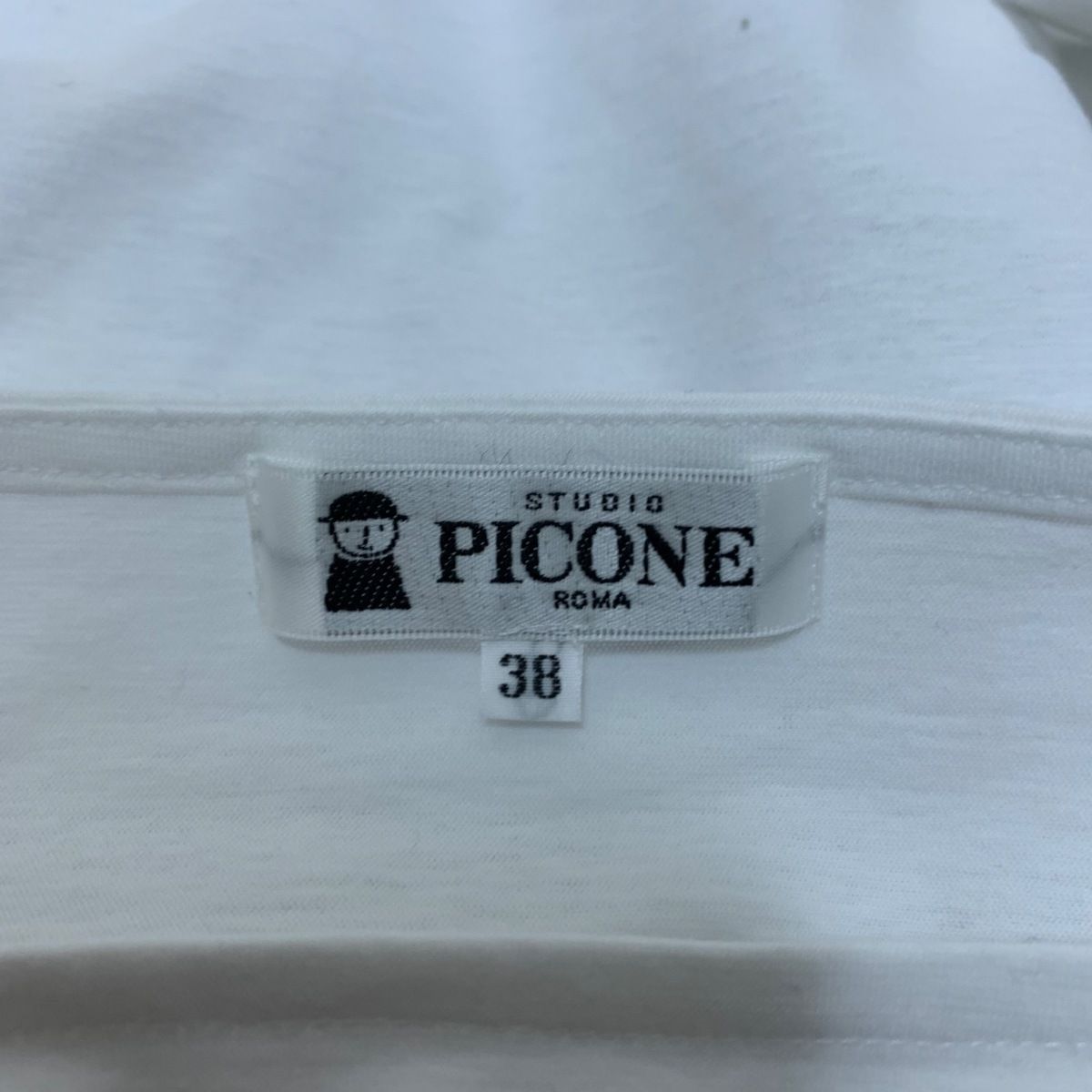 PICONE(ピッコーネ) 半袖Tシャツ サイズ38 S レディース美品 - 白 