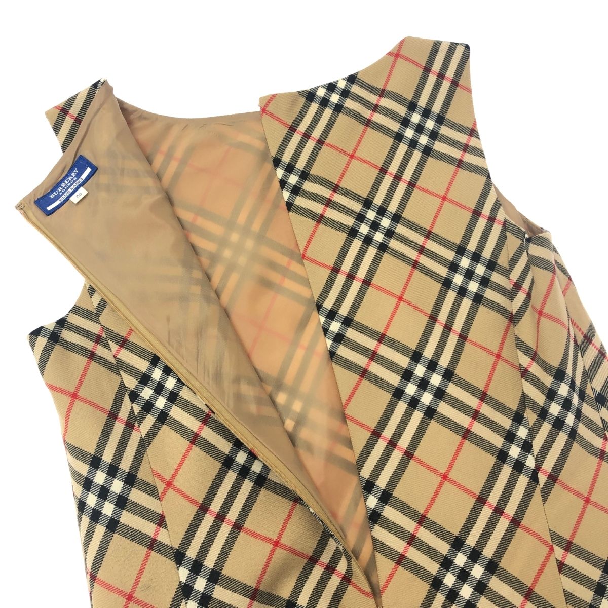 バーバリーブルーレーベル ノースリーブワンピース ノバチェック