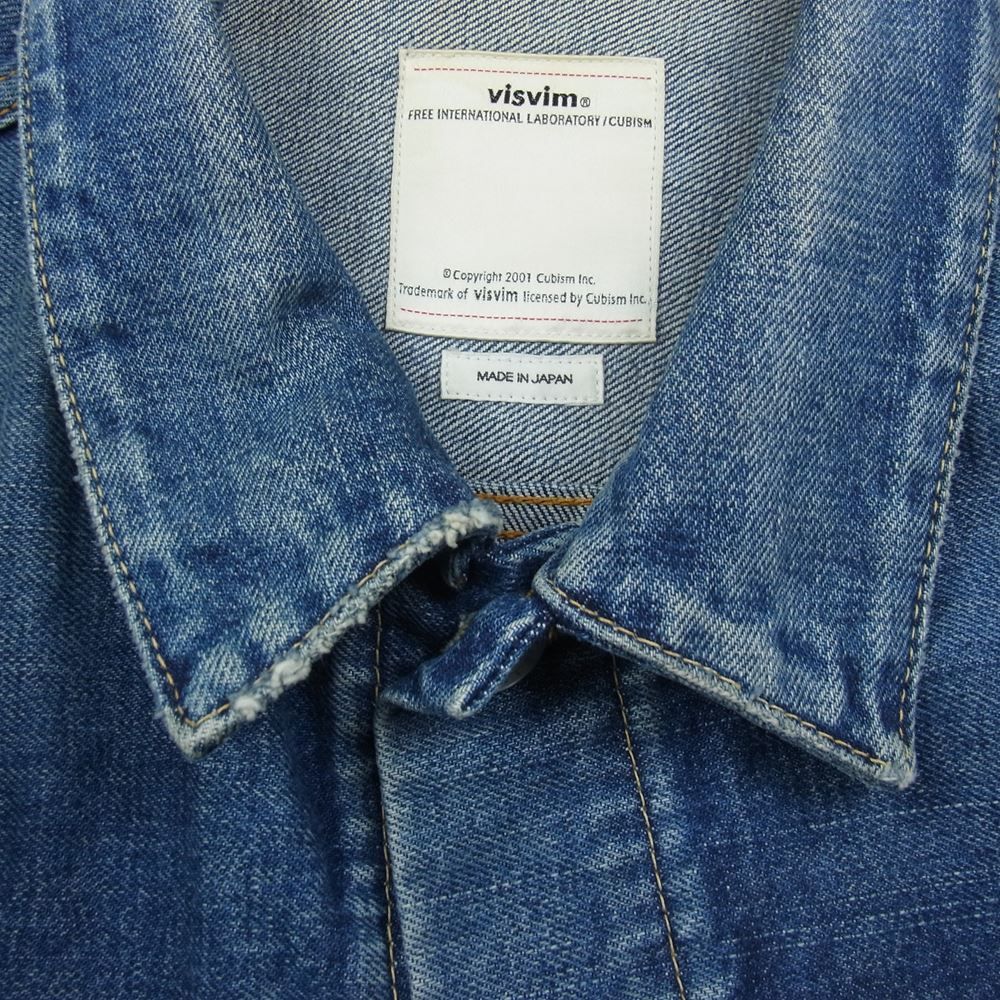 VISVIM ビズビム 0118105006003 18SS SS 101 JKT DAMAGED デニム