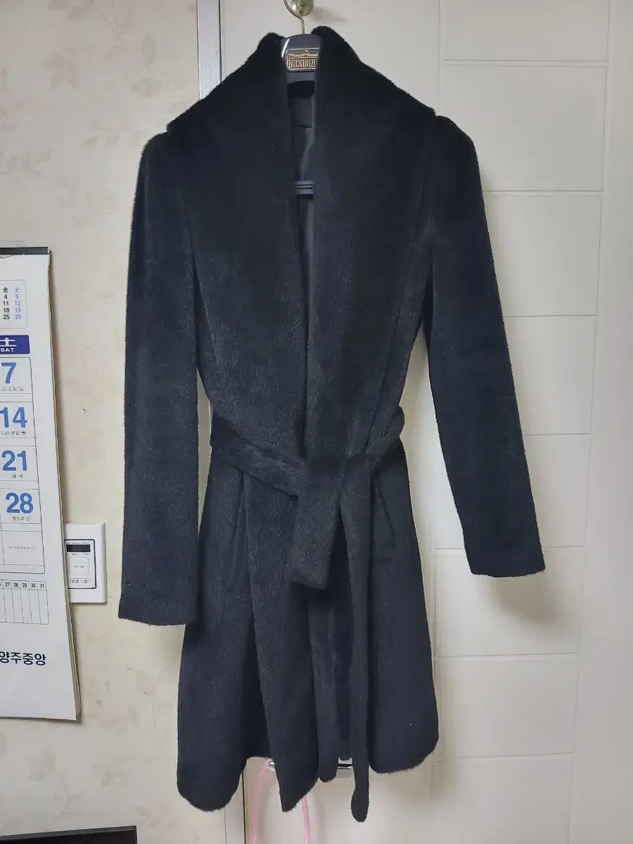 レディースアルパカ毛コートロング丈フード付き ベージュ ロングコート