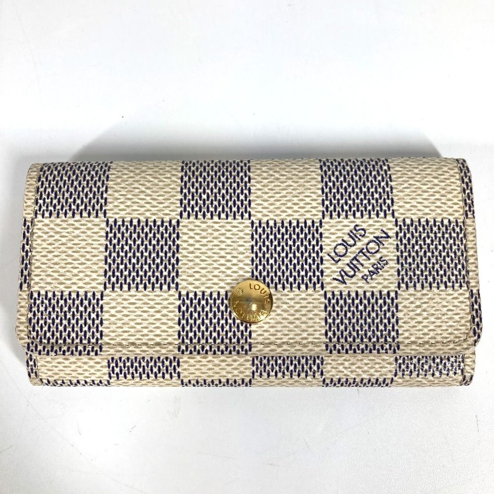 LOUIS VUITTON ルイヴィトン キーケース ミュルティクレ4 ミュルティクレ 4 N60020 ダミエアズールキャンバス ホワイト