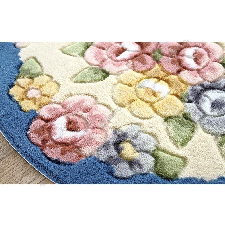 玄関マット 半円 半円形マット 北欧 屋外 屋内 室内 花模様 薔薇 洗える 50×80cm 泥除け 汚れ防止 滑り止め 吸水 触さよい 抗菌 バスマット 絨毯 xzdskwz MARWIL-DEMENAGEMENTS_CH