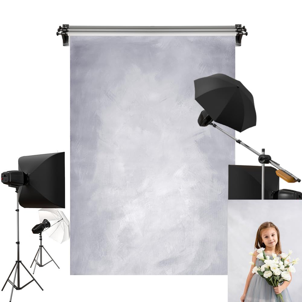 Kate 2.5x2.5m ライトグレー 背景布 パープル 撮影 背景紙 灰色 撮影用 背景 布 子供の写真 装飾用 写真撮影用