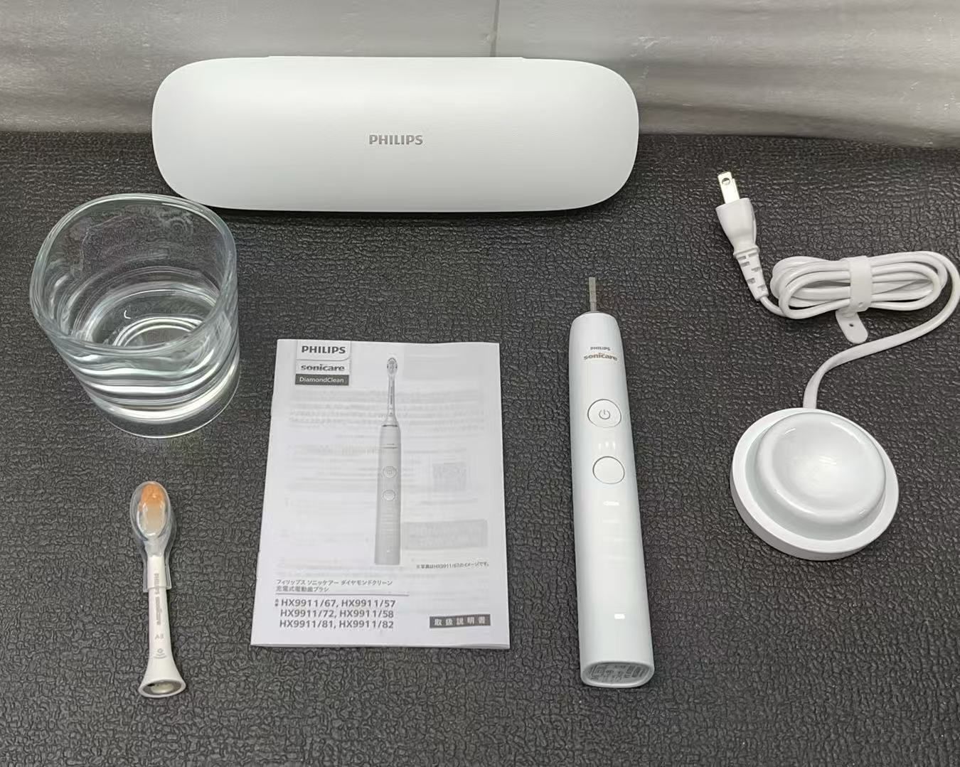 フィリップス 電動歯ブラシ HX 9911 67 ラベルケース 充電器用グラス付き 4417265