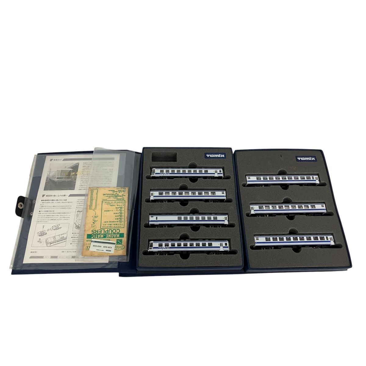 TOMIX 92029 92030 国鉄 12-700系 ユーロライナー 基本 増結 7両セット Nゲージ 鉄道模型 トミックス ジャンク S10052445