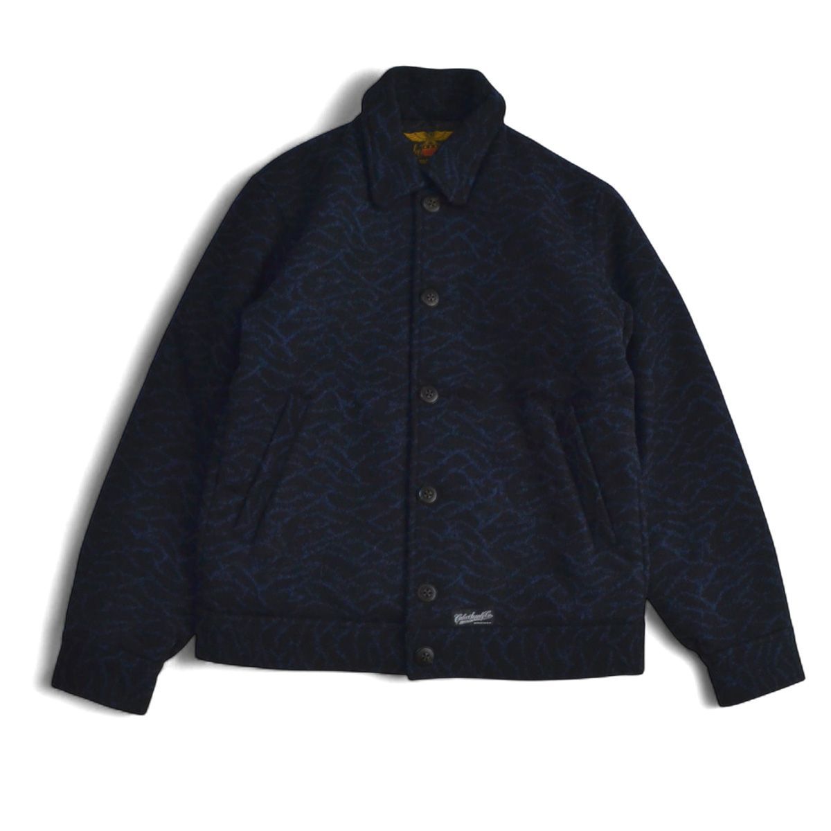 CALEE キャリー スポーツジャケット DOUBLE JACQUARD WAVE PATTERN