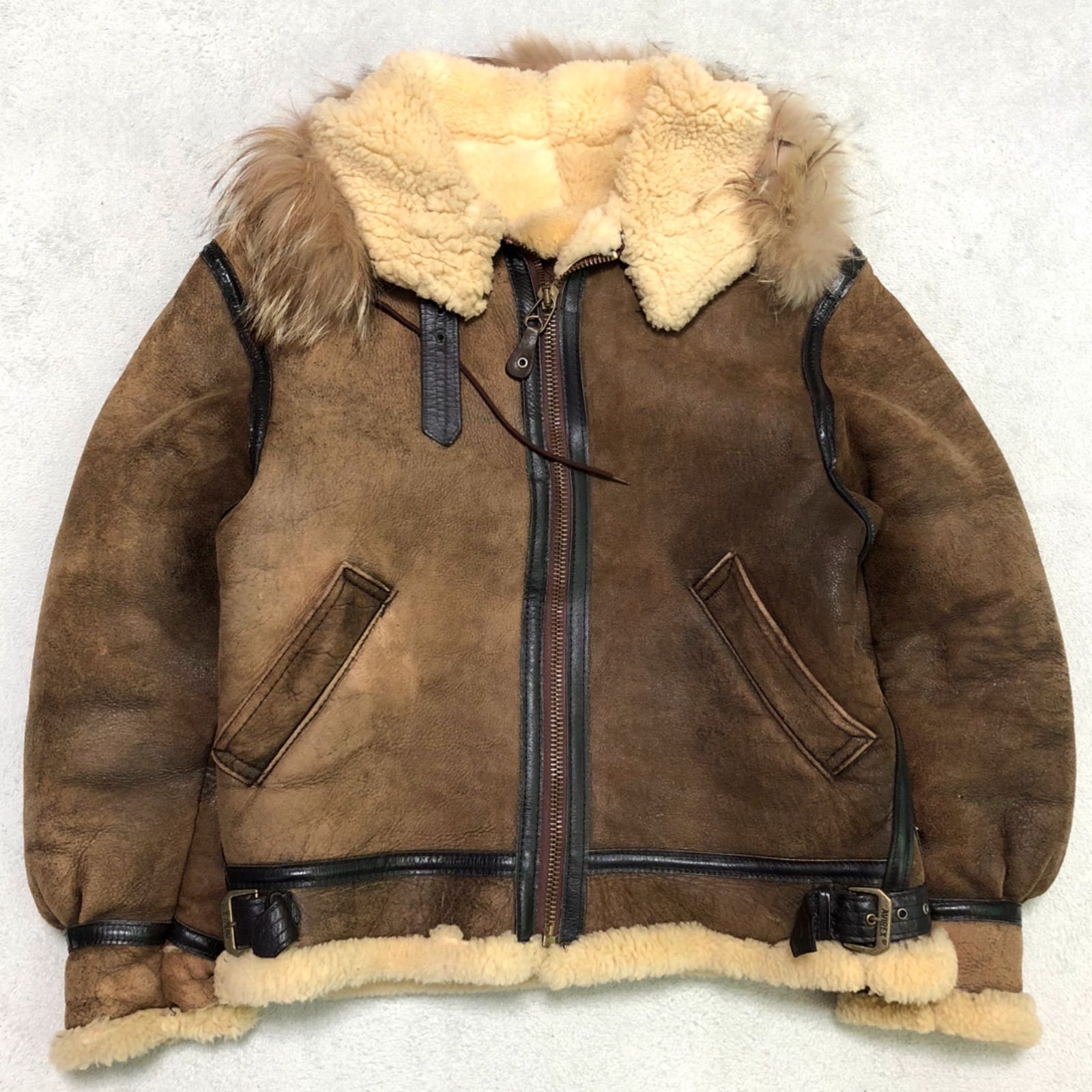 激レア　AVIREX フライトジャケット フード　36 B-3アメリカ製 楽天市場】AVIREX/アビレックス B-3ムートンフライトジャケット