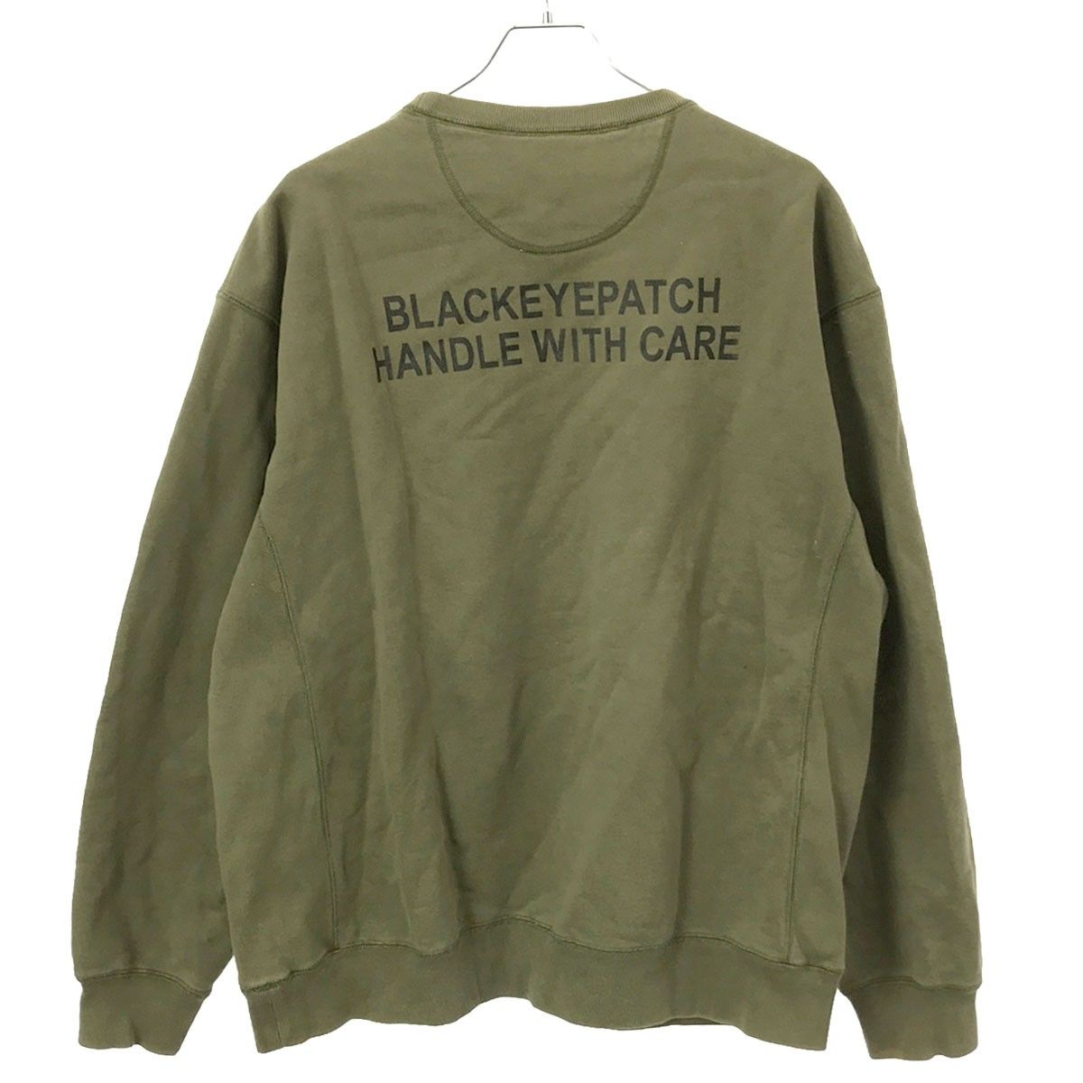 BlackEyePatch ブラックアイパッチ 取扱注意 クルーネックスウェット 