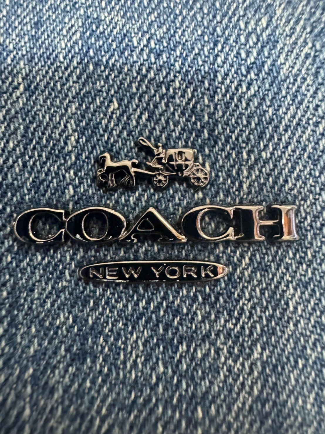 美品】COACHコーチ Marcer Satchelマーサーサッチェル30 デニム 美品】COACHコーチ Marcer Satchelマーサーサッチェル30 デニム