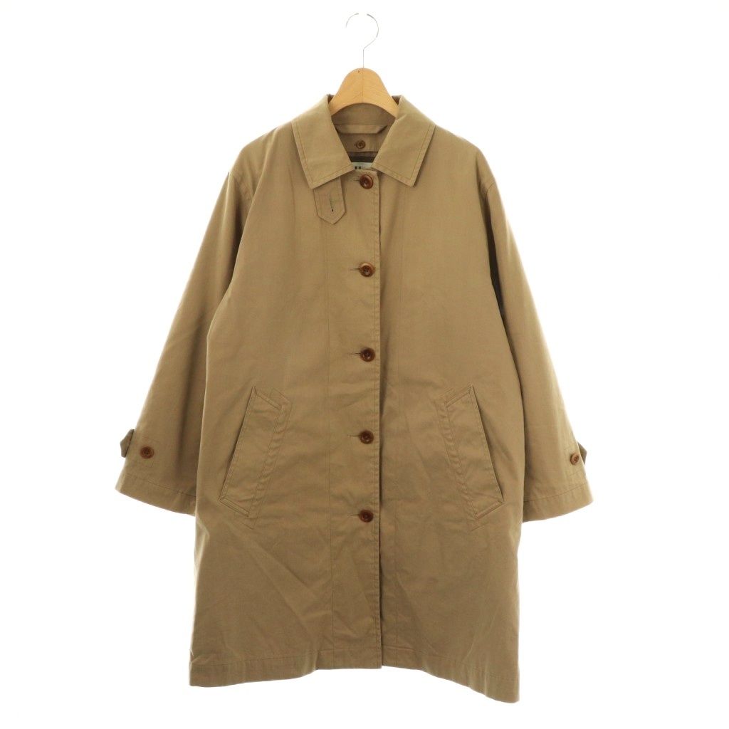 マーガレットハウエル MHL. COTTON NYLON CANVAS ダウンライナー付きコート ロング 2 ベージュ |HK OS
