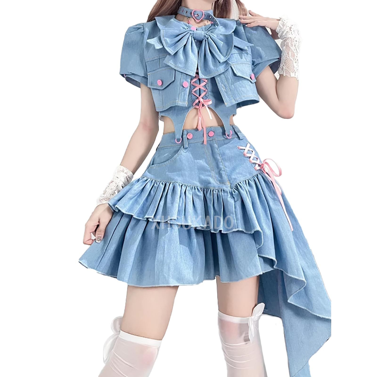 新品 [XHSUKADO] デニム 4点セット レディース