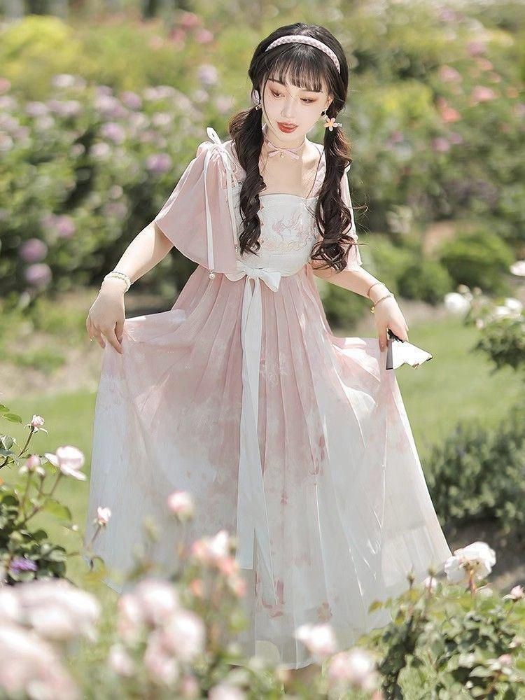 星 ♥ 2025 豪華刺繍 漢服 かんふく 古風衣装 レトロ風 中華ロリータ コスプレ ワンピース 唐装 仙女服 中華風 美しい刺繍 学園祭用 文化祭用 舞台演出用 日常着 プレゼント用 レディース用HF267